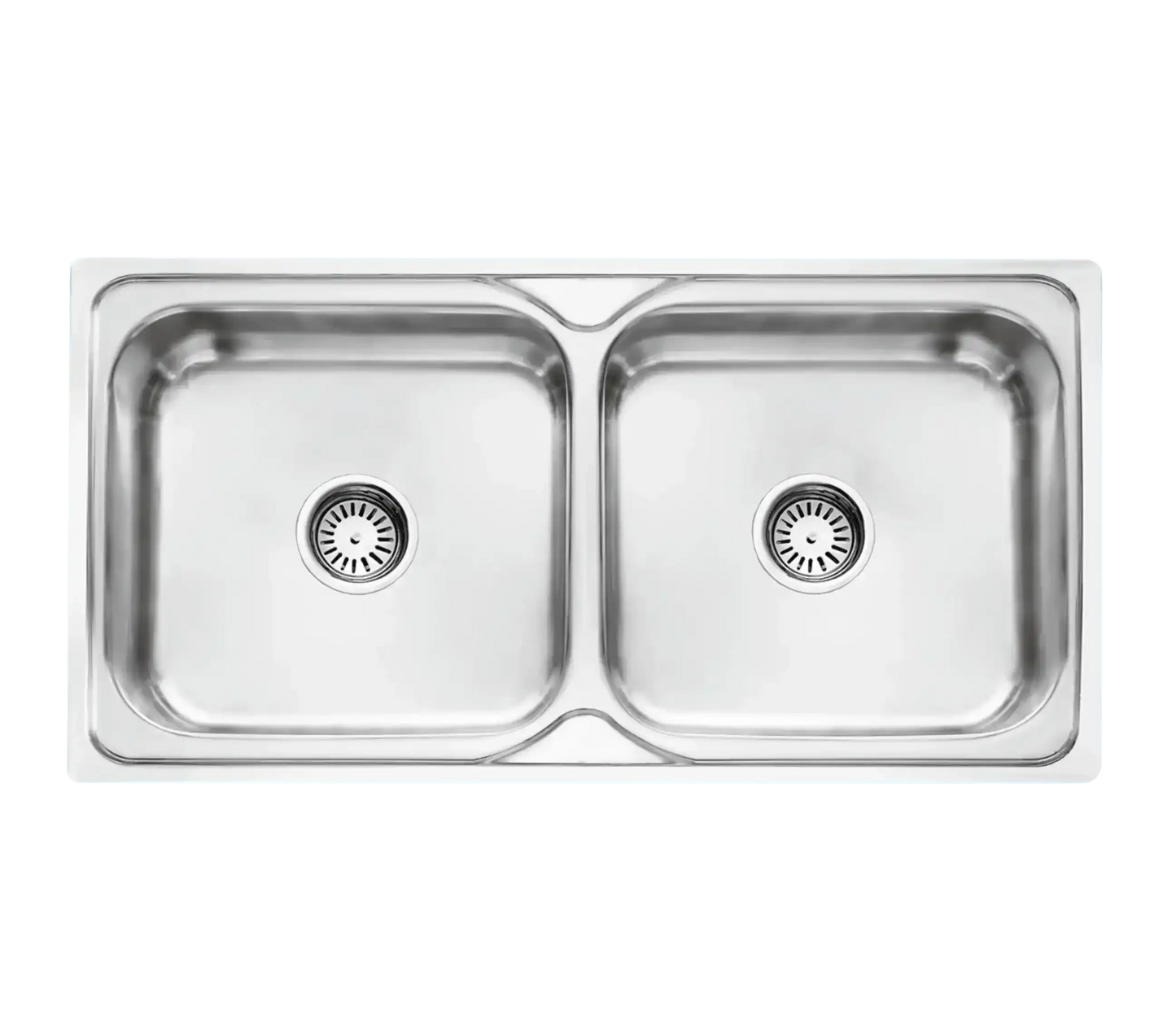 Premium (45 x 20 x 8) Inch Double Bowl Indian Kitchen Sink Glossy Finish