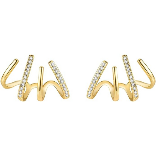 Spiral Hoop Earrings-soristyle